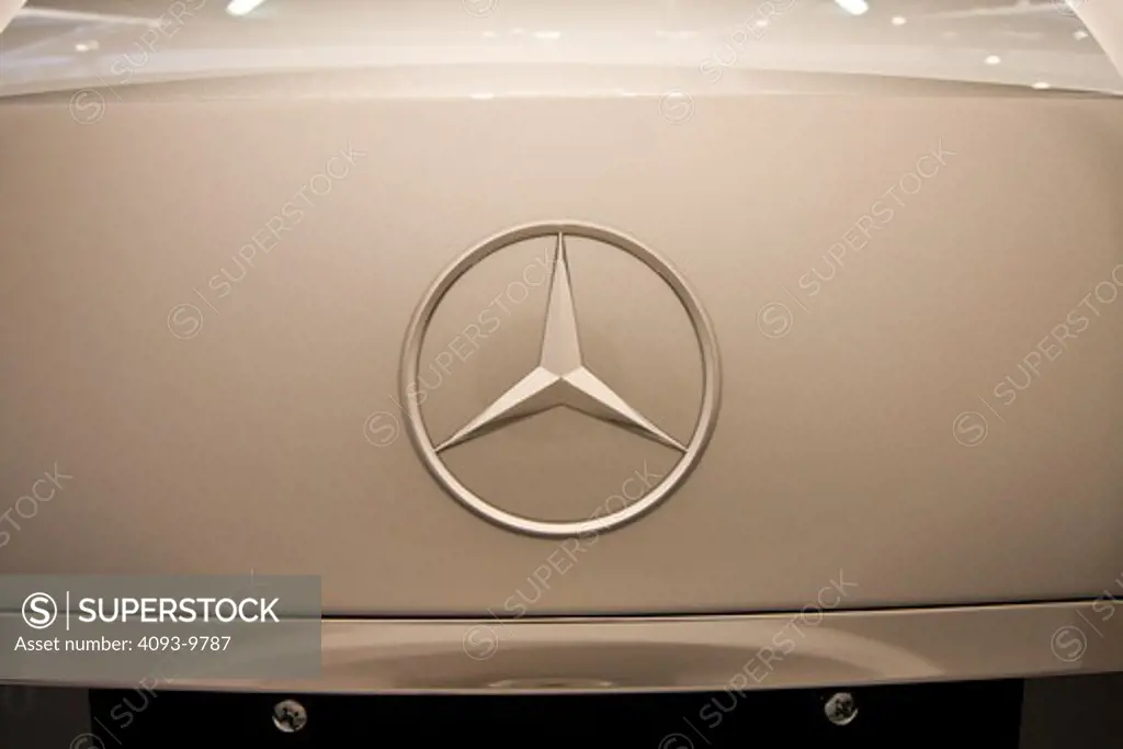 detailed view of Mercedes Benz badge