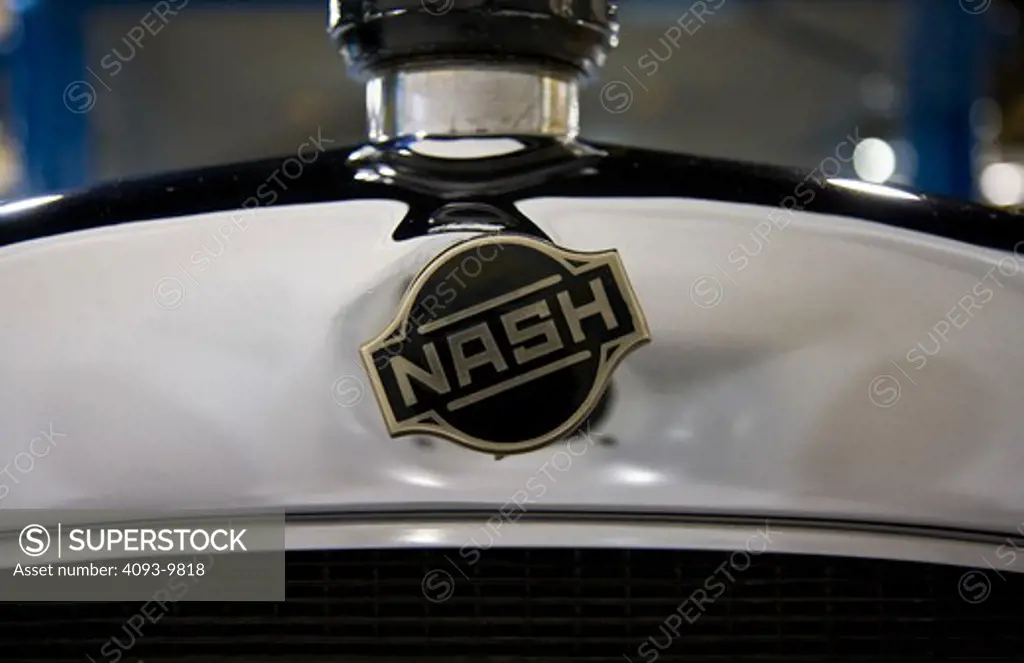 Badge / Logo of a 1928 Nash Special Six / Coupe. Owned by the Nethercutt Museum in Sylmar, California.