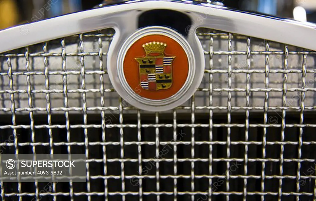 Badge / Logo of a 1930 452A Imperial Cabriolet Sedan. Owned by the Nethercutt Museum in Sylmar, California.
