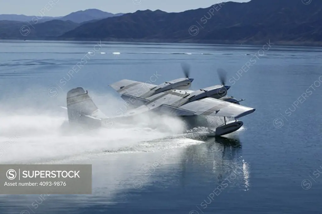 Grumman G-44 Widgeon. The Widgeon was originally designed for the civil market. It is a smaller version of the Grumman's earlier amphibious aircraft. Like many of Grumman's seaplanes this one can land on both hard surfaces and water.