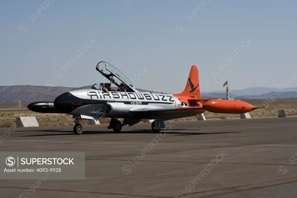 Lockheed T-33 Shooting Star pace plane for the 2008 Reno Unlimited Air Races. The Lockheed T-33 Shooting Star is an American-built military jet trainer aircraft. Despite its vintage, the venerable T-33 still remains in service worldwide.