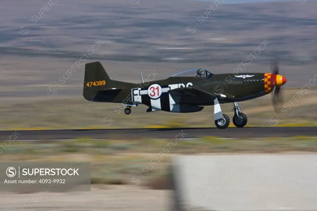 North American P-51D Mustang known as 31 Speedball Alice during the 2008 Reno Air Races.