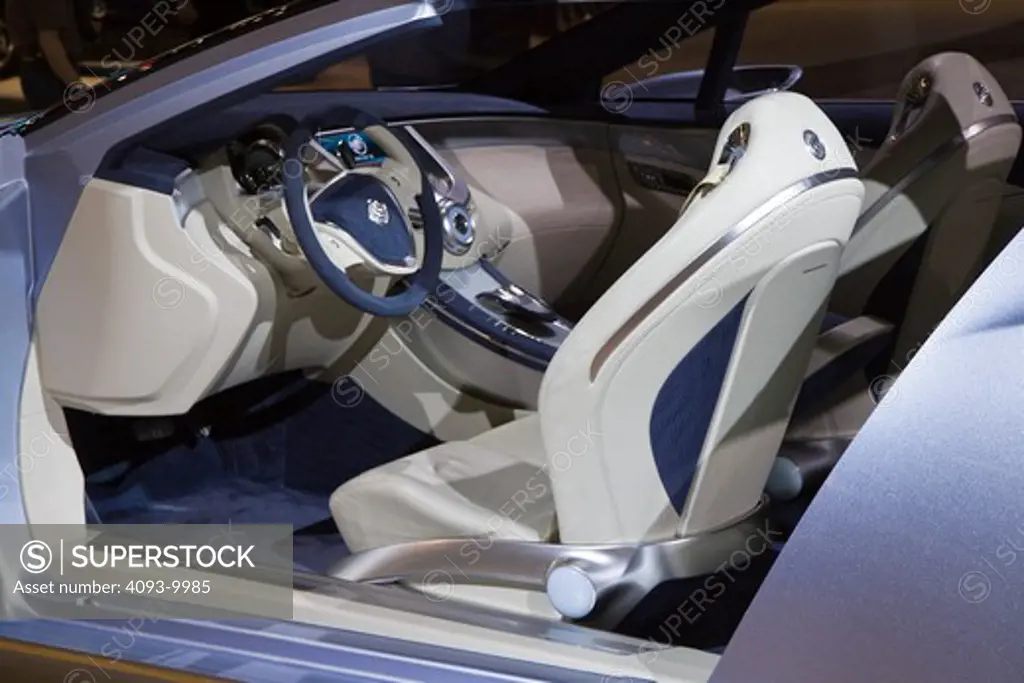 Interior view of a Buick Riviera concept shown at the 2008 Los Angeles International Auto Show.