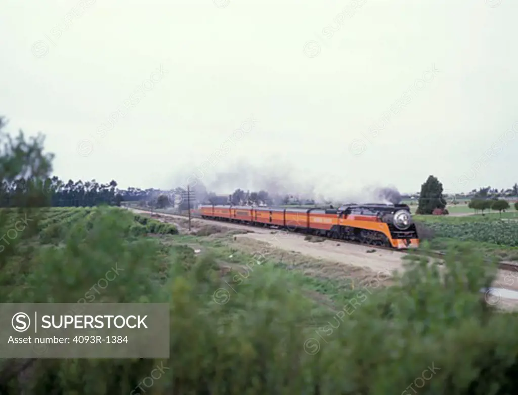 Southern Pacific steam locomotive street