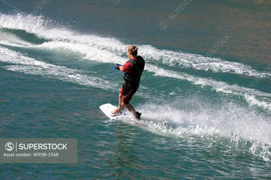 Wakeboarder on Lake Havasu, AZ.
