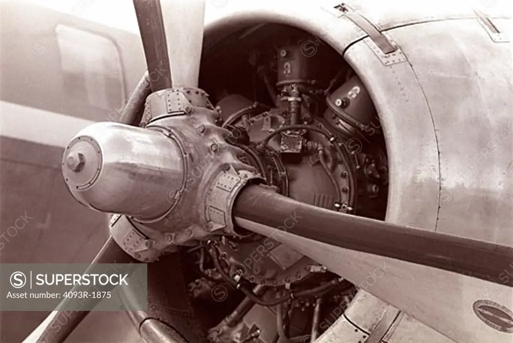 Fixed Wing Commercial Aviat Airplanes Airlines Convair 440 radial engine piston engine propeller detail