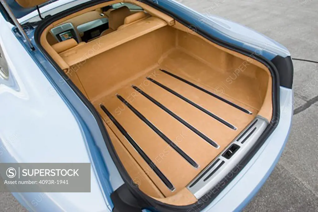 interior Jaguar Advanced Lightweight Coupe trunk tan