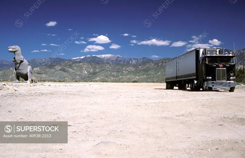 truck stop Cabazon big rig semi tractor-trailer nostalgia