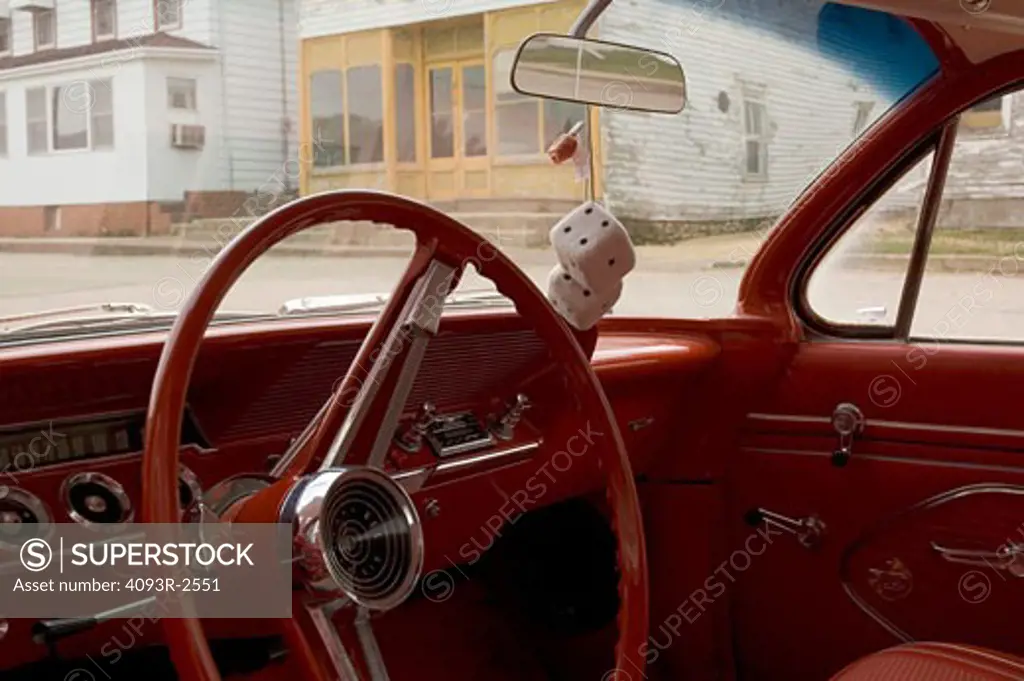 1958 Chevrolet Bel Air interior, northeastern Iowa