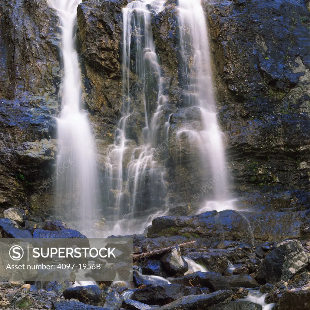 Waterfall, Tangle Falls, Jasper National Park, Alberta, Canada