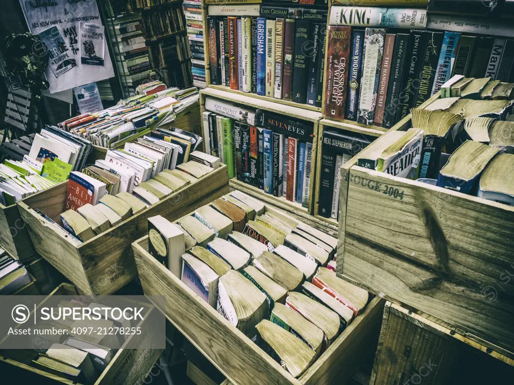 used book seller in Paris, France