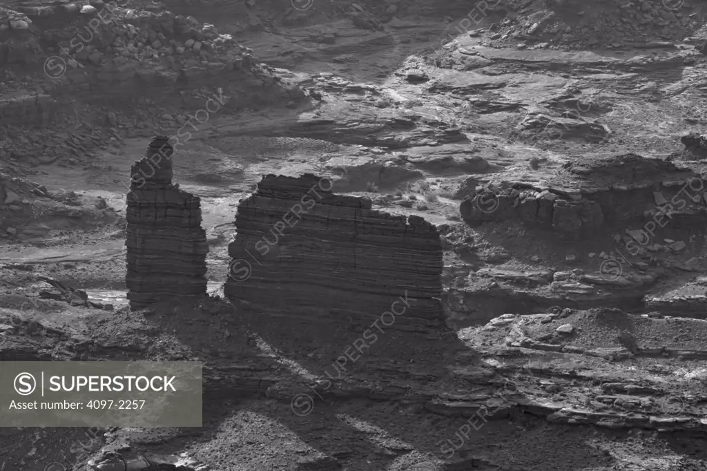 Rock formations in a canyon, Canyonlands National Park, Utah, USA