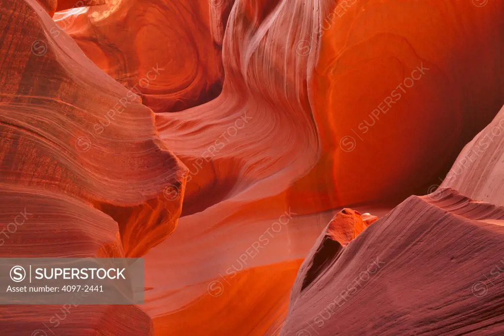 Rock formations, Lower Antilope Canyon, Page, Arizona, USA