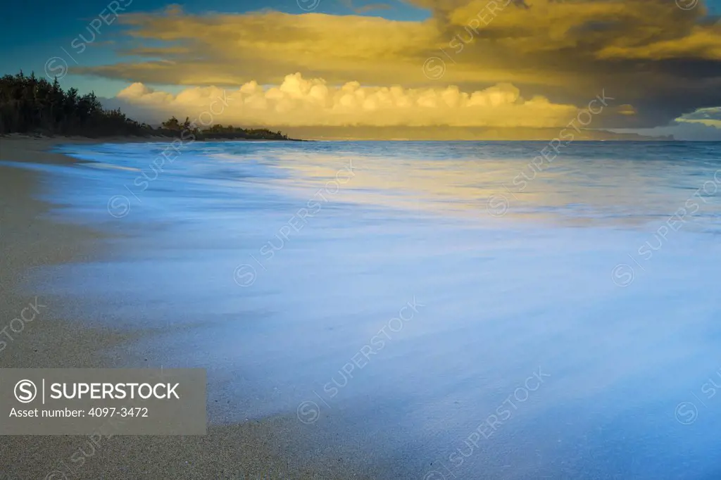 Clouds over the ocean, Baldwin Beach, Maui, Hawaii, USA