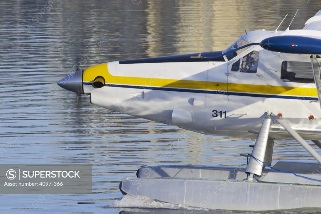 Seaplane in the sea, Victoria, Vancouver Island, British Columbia, Canada