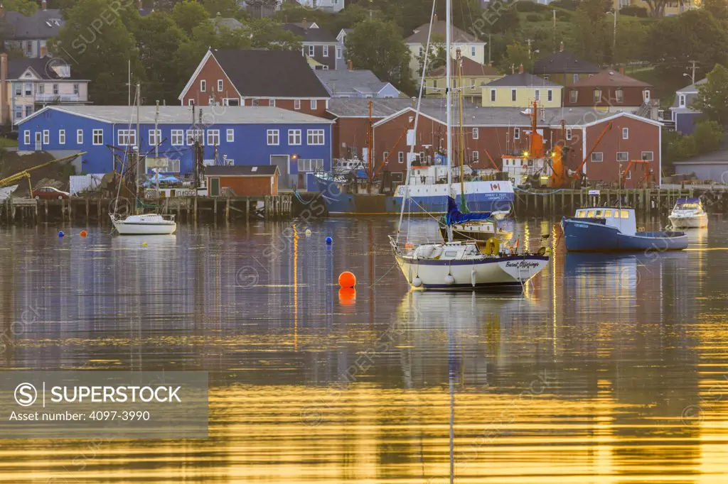 Boats in the ocean, Lunenburg, Nova Scotia, Canada