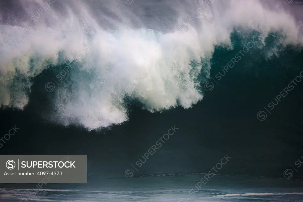 Tidal wave in the ocean, Hookipa Beach, Maui, Hawaii, USA