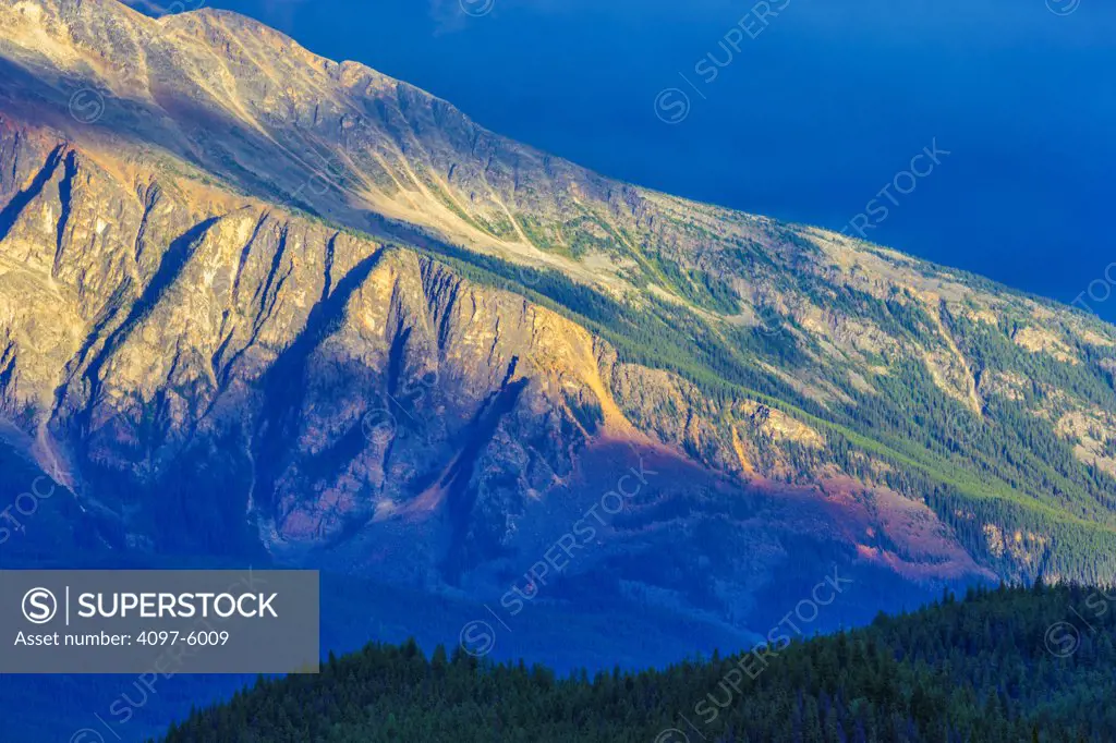 Canada, Alberta, Jasper National Park, View of Mount Hardisty