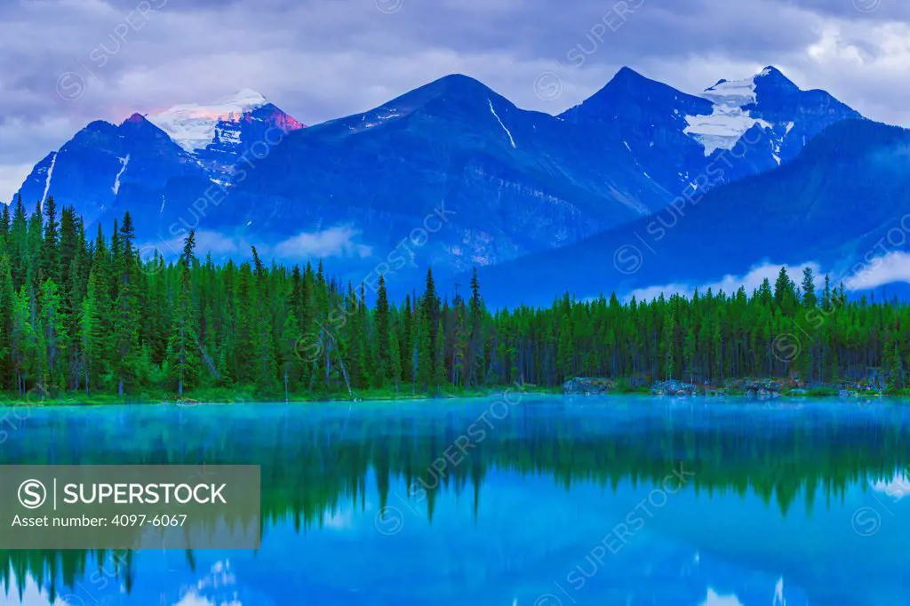 Canada, Alberta, Banff National Park, View to Herbert Lake