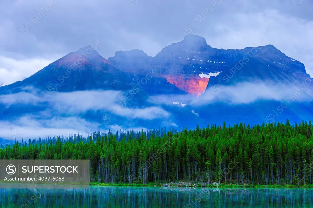 Canada, Alberta, Banff National Park, View to Herbert Lake