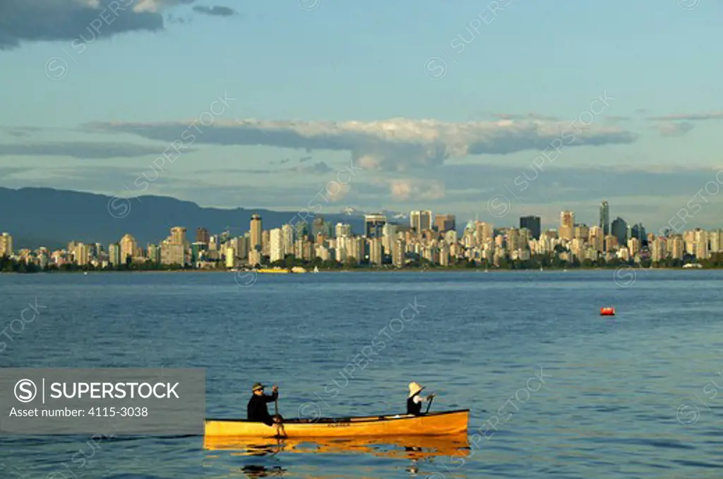 Canadian canoe, Vancouver, Canada.