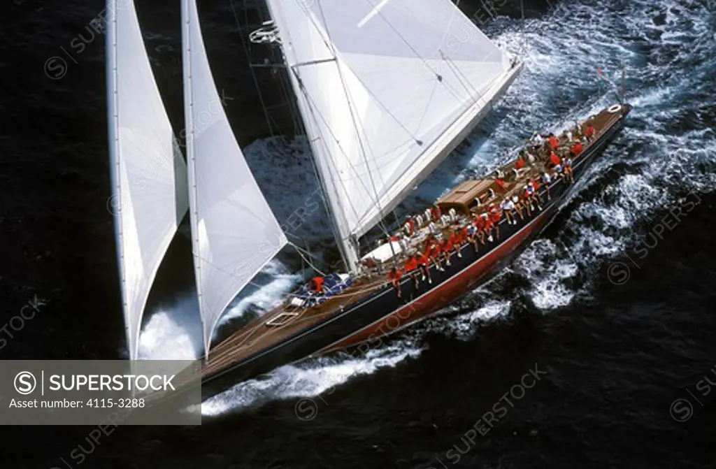 J-Class 'Endeavour' at Antigua Classics, 2001.