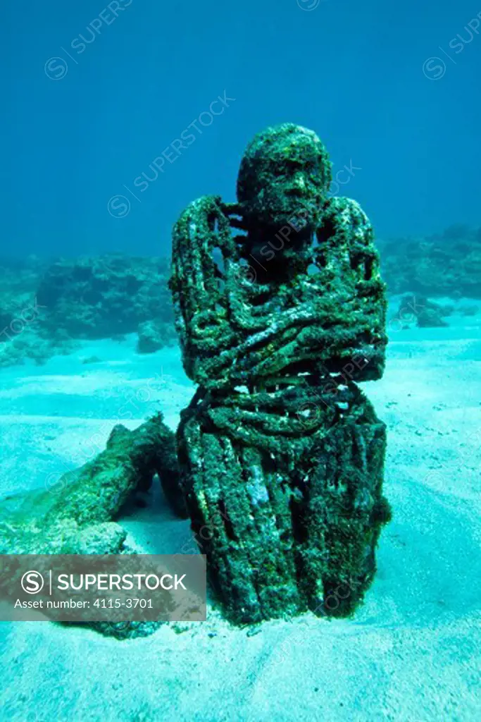 Underwater Sculpture Gallery off Molinere Point, Grenada, Caribbean. February 2010.