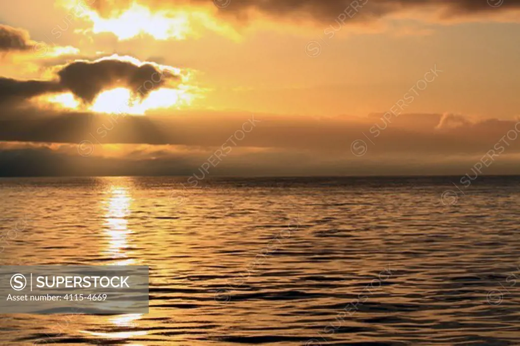 Sunrise on the North Sea, December 2009.