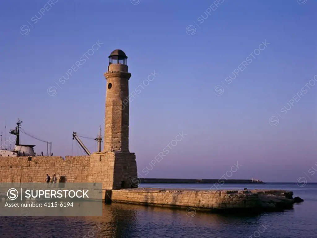 The lighthouse of Rethimno. Crete, Greece.