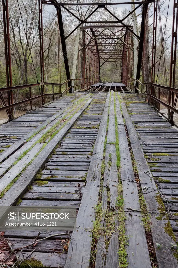 USA, Arkansas, Ololona, Little Missouri River Bridge