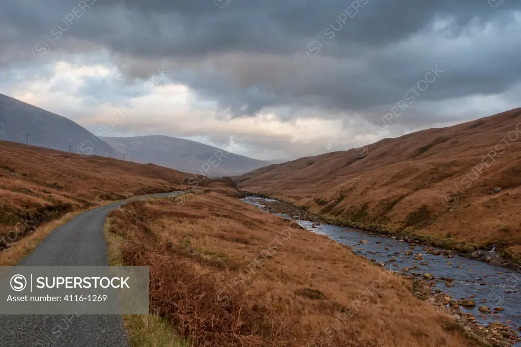 River Etive  along the road into Glen Etive, Scottish Highlands