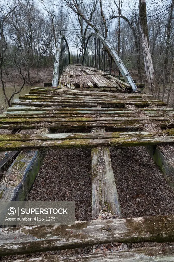 Springfield Bridge, oldest vehicular bridge in Arkansas, Springfield, AR