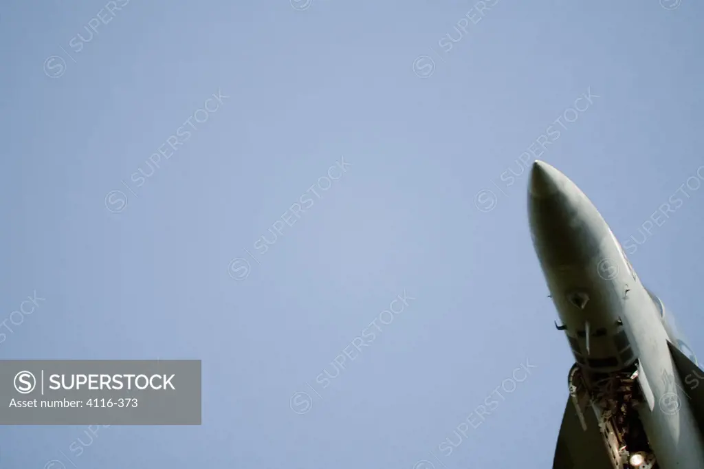 FA-18 Hornet demonstrating at an airshow, Arkansas, USA