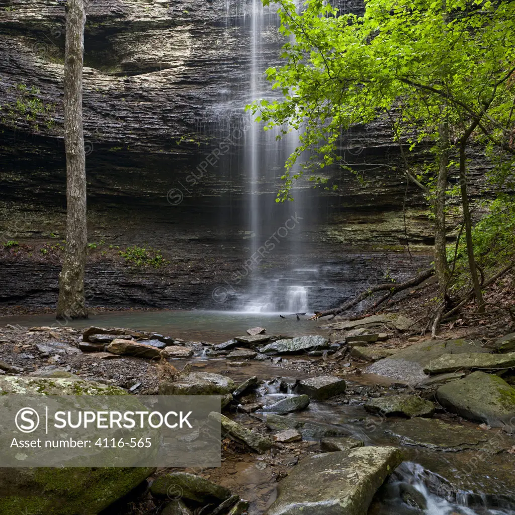 Waterfall in a forest, Cornelius Falls, Arkansas, USA