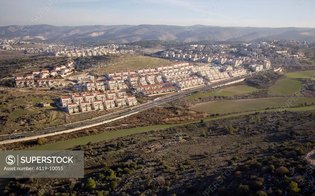 An aerial photo of Beit Shemesh