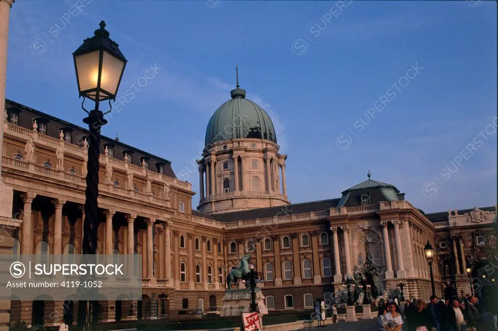 Photograph of the Buda Palace in Budapest Hungary