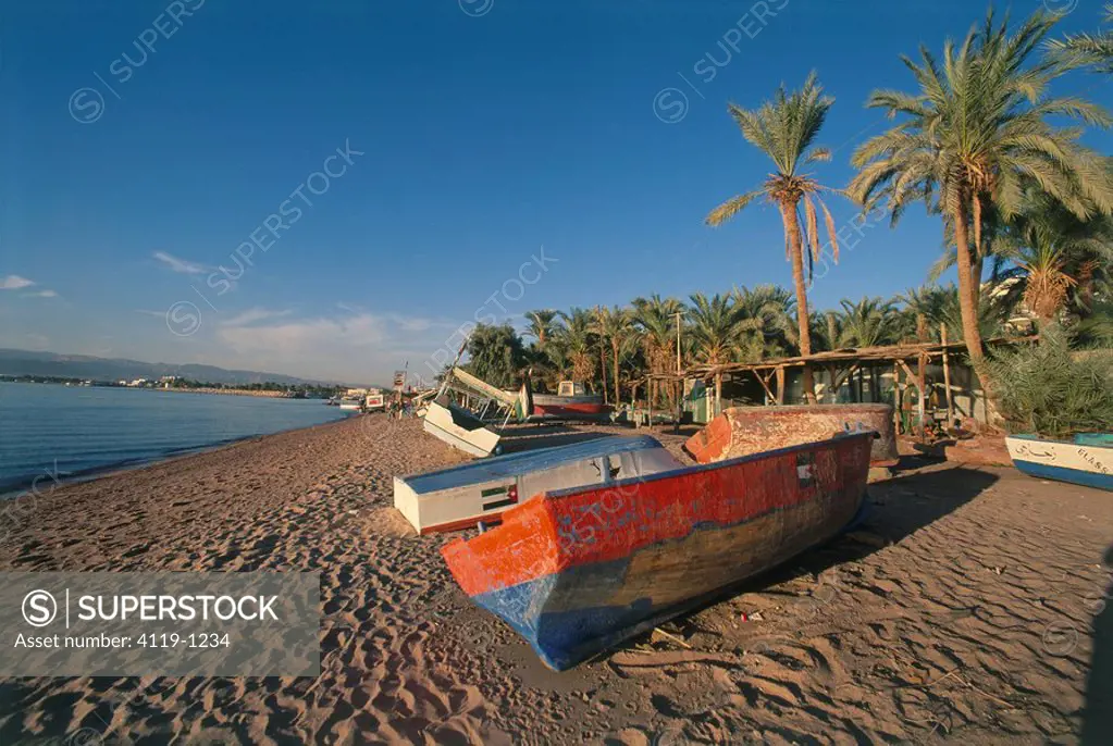 Photograph of the coast of Aqaba in Jordan