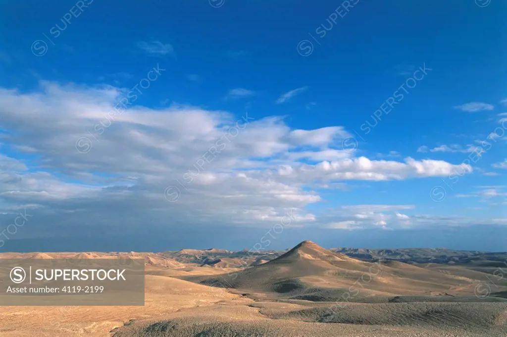 Aerial photograph of the Judea desert
