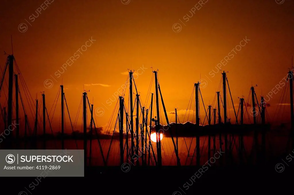 Photograph of Herzeliya´s marina at sunset