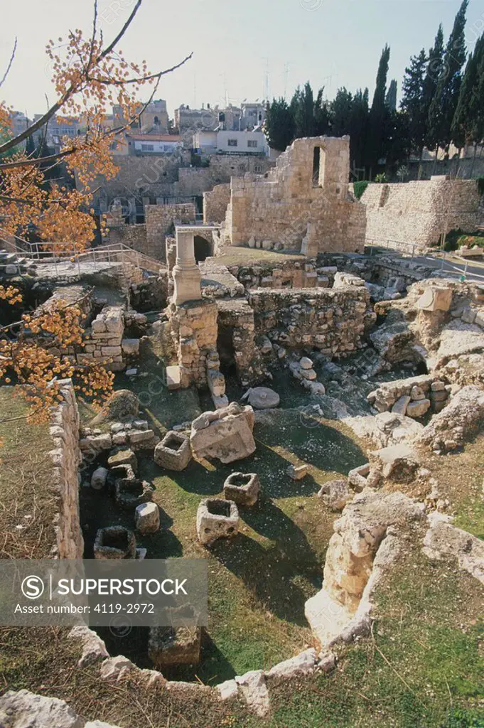 Photograph of the ancient pool of Bethesda