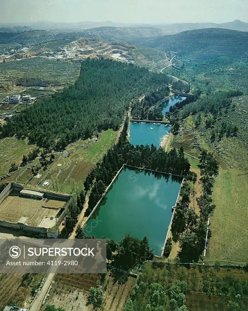 Aerial view of the Solomon´s Pools