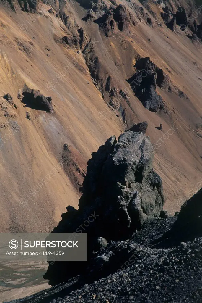 Photograph of a ravine in Iceland