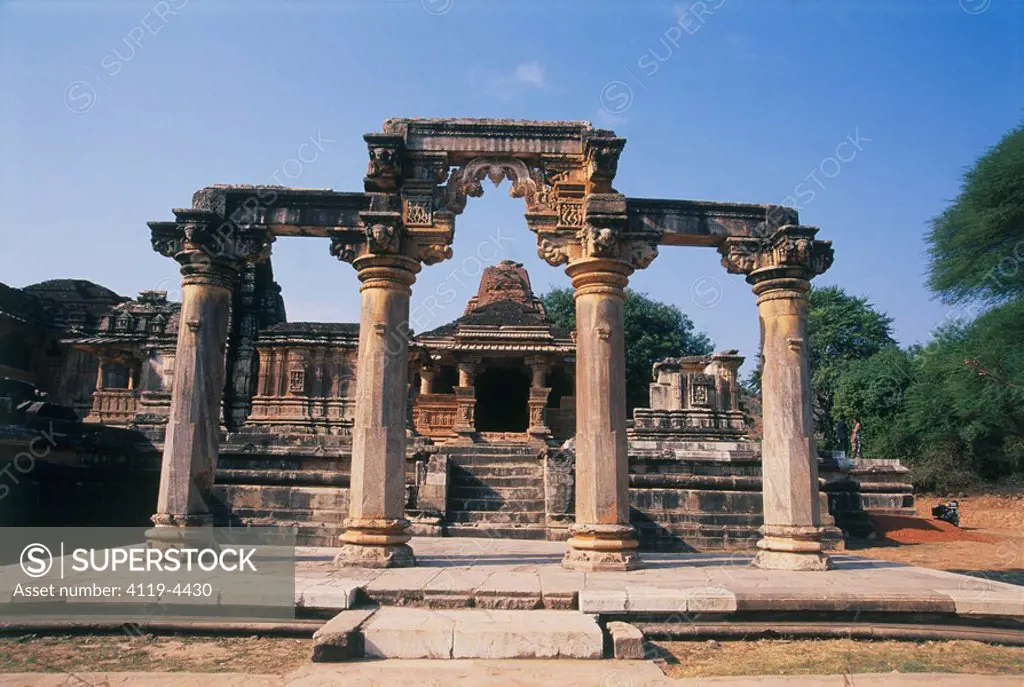 Photograph of an ancient temple in India
