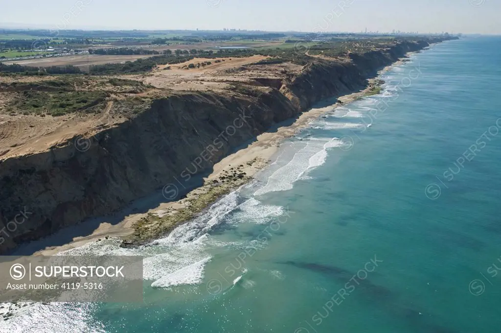 Aerial photograph of the Coastline