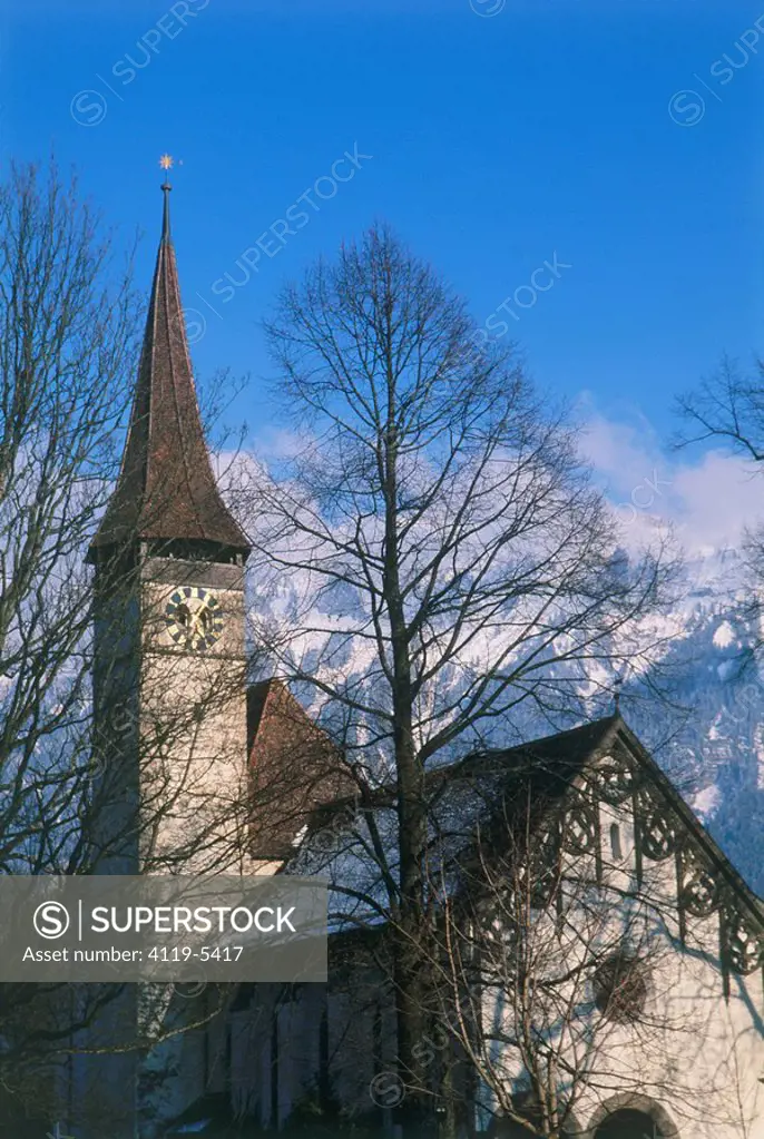 Photograph of a church in Switzerland