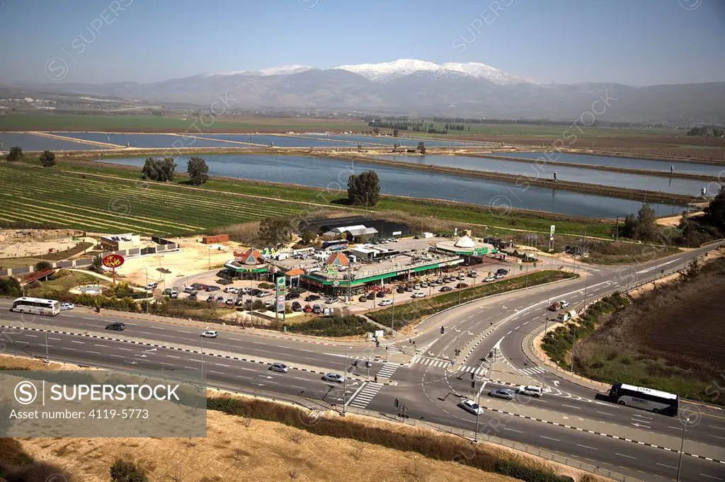 Aerial photograph of the Gomee junction in the Upper galilee