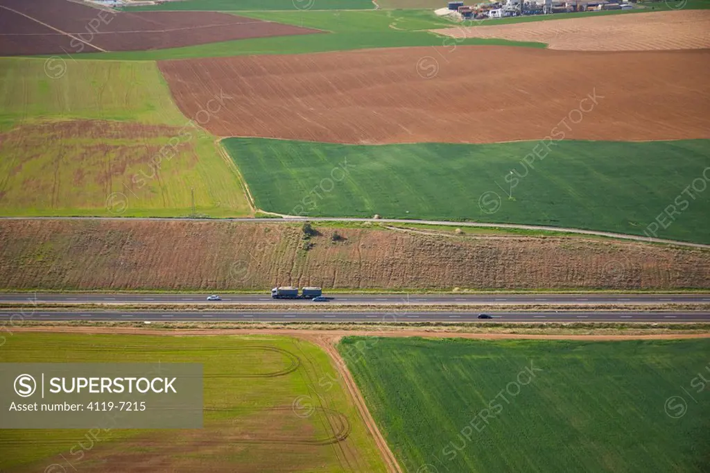 Aerial photograph of Highway  6 in the Plain