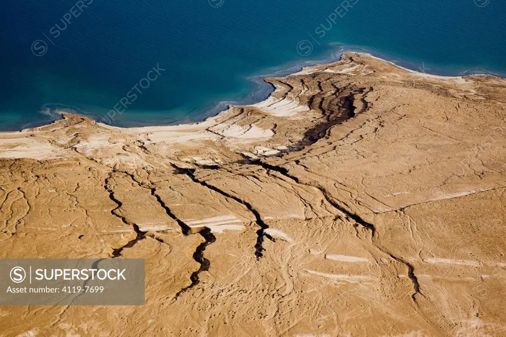 Abstract view of the Dead sea