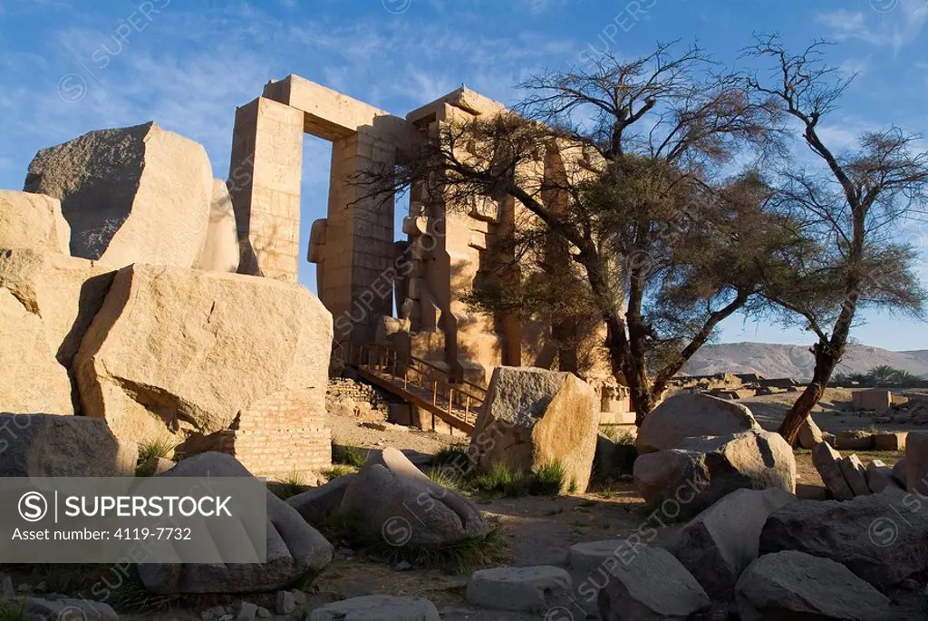 Photograph of the ruins of ancient Egypt