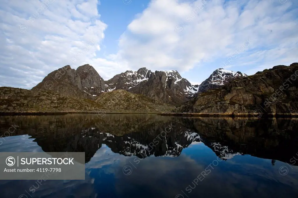 Photograph of the landscape of the Lofoten Islands in Norway